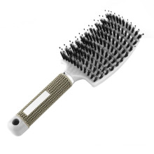 Vented Curved Hair Extention Rubber Handle Detangling Hair Styling Hair Brush Comb